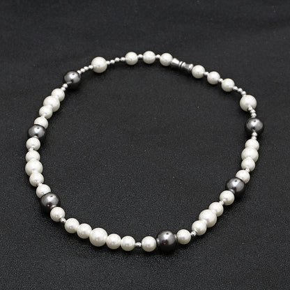 Colliers de perles à coutures colorées pour hommes et femmes