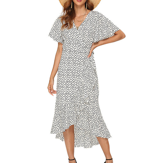 Robe longue en mousseline imprimée - LUXARAH