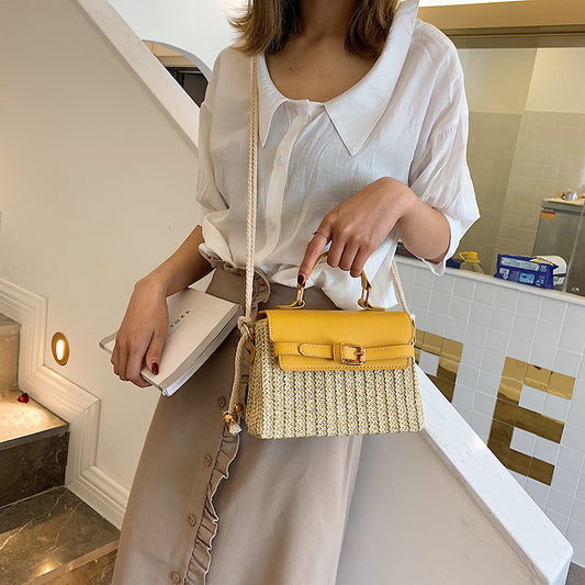 Sacs à main Fashion Box en rotin pour femmes - LUXARAH