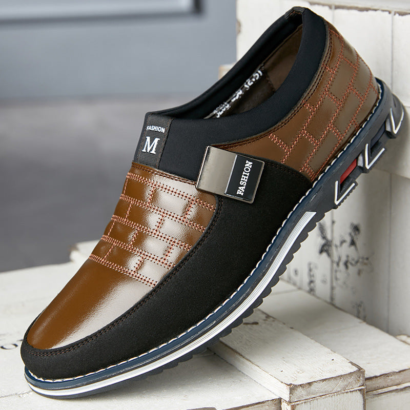 Chaussures en cuir grande taille pour hommes, nouvelles chaussures décontractées en cuir - LUXARAH
