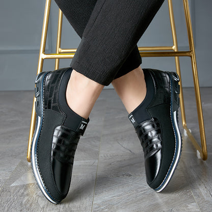 Chaussures en cuir grande taille pour hommes, nouvelles chaussures décontractées en cuir - LUXARAH