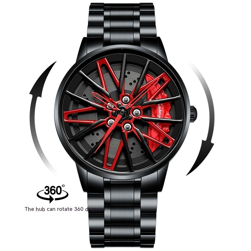 Montre à roue rotative creuse tridimensionnelle - LUXARAH