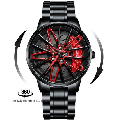Montre à roue rotative creuse tridimensionnelle - LUXARAH