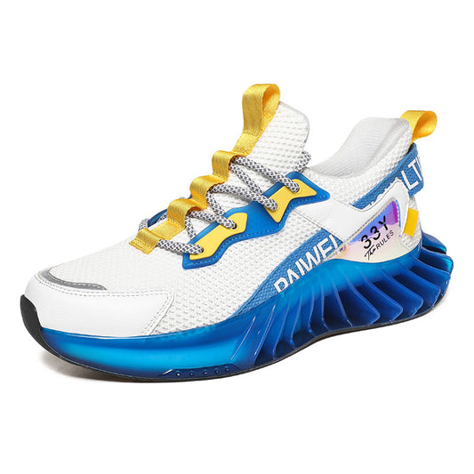 Chaussures de sport respirantes et réfléchissantes pour hommes et jeunes, idéales pour la course, le fitness, les voyages - LUXARAH