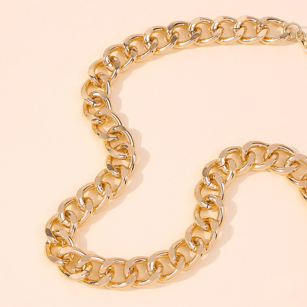 Collier ras du cou épais et torsadé pour femme, bijou de fête, couleur or et argent