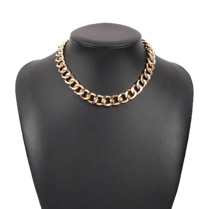 Collier ras du cou épais et torsadé pour femme, bijou de fête, couleur or et argent