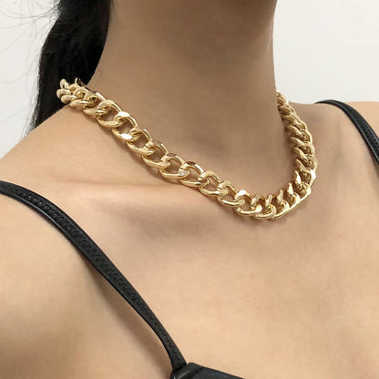 Collier ras du cou épais et torsadé pour femme, bijou de fête, couleur or et argent
