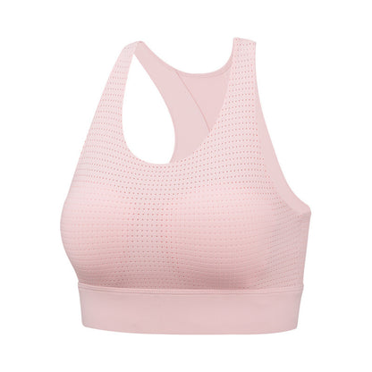 Soutien-gorge de yoga et de fitness tout-en-un, style gilet antichoc, froncé et galbant - LUXARAH