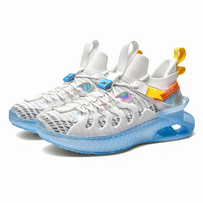 Chaussures de sport pour hommes, respirantes, grande taille, décontractées, de style coréen, tendance, été - LUXARAH
