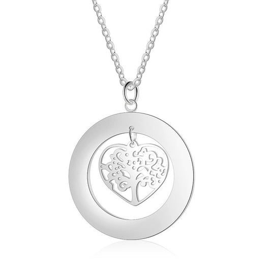 Colliers et pendentifs personnalisés gravés avec arbre de vie