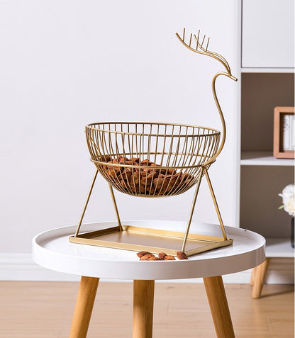 Articles pour la maison, salon créatif, assiette de fruits nordique, panier de rangement, art en fer
