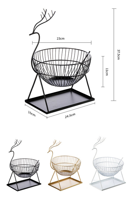 Articles pour la maison, salon créatif, assiette de fruits nordique, panier de rangement, art en fer