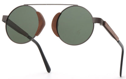 Lunettes de soleil rétro en bambou pour hommes et femmes