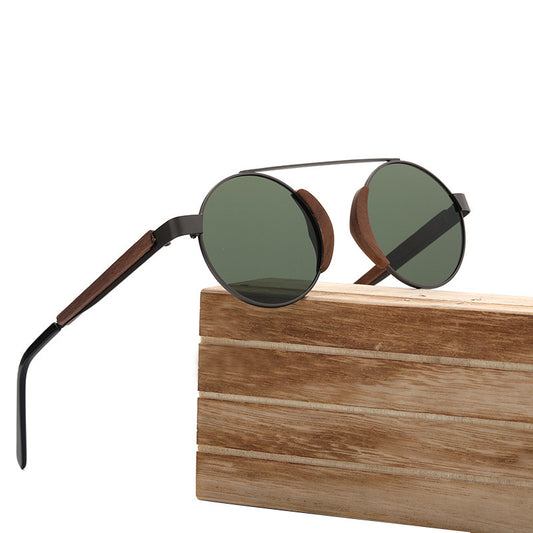 Lunettes de soleil rétro en bambou pour hommes et femmes