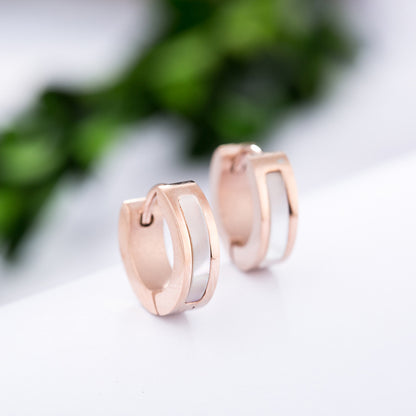 Boucles d'oreilles rondes noires