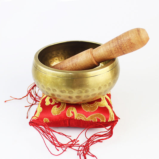 Instruments du Dharma du Népal, Bol sonore Bouddha, Bol de méditation de yoga, Bol chantant de thérapie sonore Cuivre pur - LUXARAH