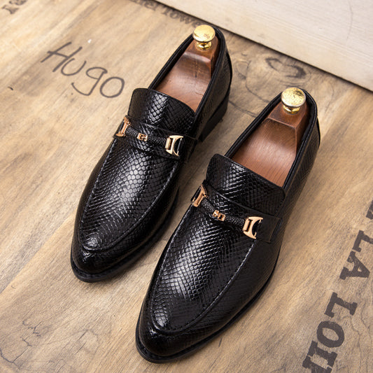 Chaussures pour hommes, en cuir pour coiffeurs rouges, chaussures de mariage - LUXARAH