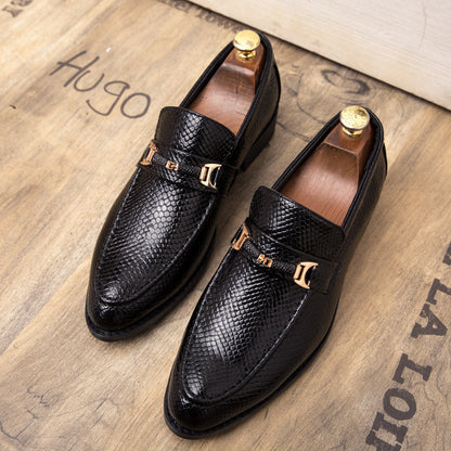 Chaussures pour hommes, en cuir pour coiffeurs rouges, chaussures de mariage - LUXARAH