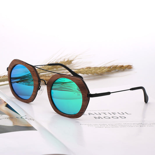 Lunettes de soleil polarisées en bambou et bois pour l'équitation - LUXARAH