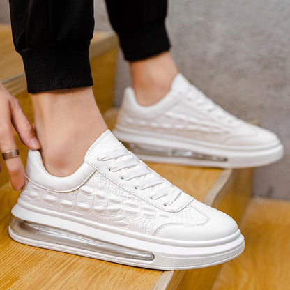Chaussures tendance en cuir pour hommes, baskets décontractées - LUXARAH