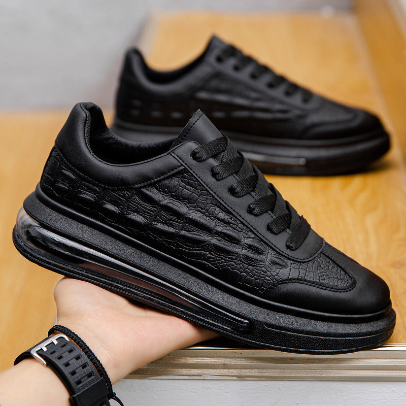 Chaussures tendance en cuir pour hommes, baskets décontractées - LUXARAH