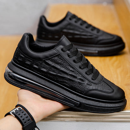 Chaussures tendance en cuir pour hommes, baskets décontractées - LUXARAH