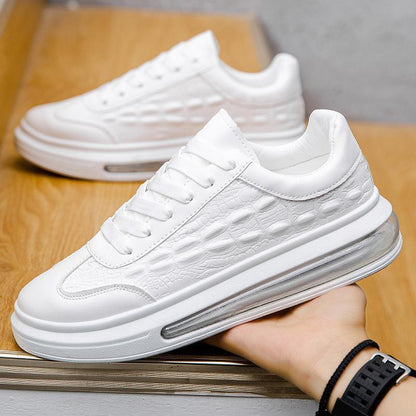 Chaussures tendance en cuir pour hommes, baskets décontractées - LUXARAH