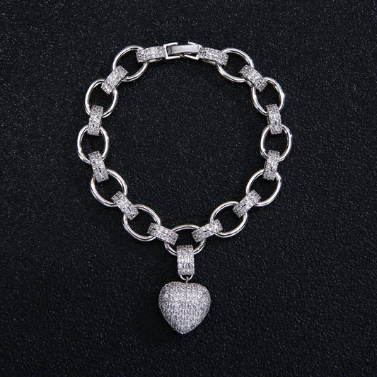 Parure de bijoux de luxe couleur or avec bracelets et colliers ras du cou en zircone cubique pour femme, bijoux de mariage - LUXARAH