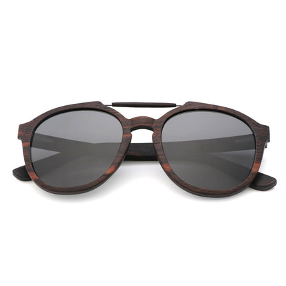 Lunettes de soleil tendance en bois de bambou
