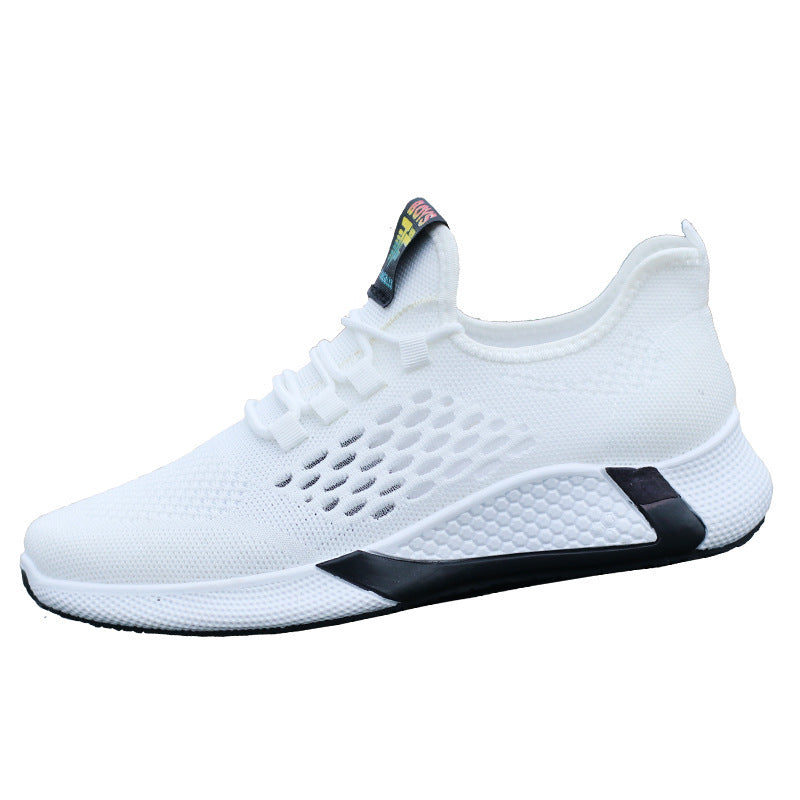 Nouvelles chaussures de sport pour hommes, respirantes, décontractées, en maille, confortables, à lacets, antidérapantes, basses, pour la course - LUXARAH