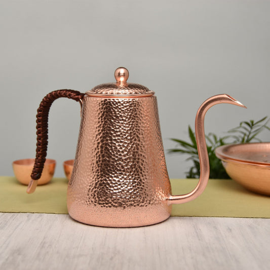 Cafetière épaisse en cuivre faite à la main