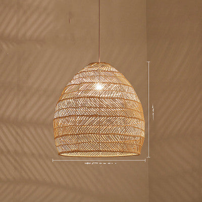 Bureau, Chambre Étude, Lampe Salon de thé, Rotin Chinois, Pastoral - LUXARAH