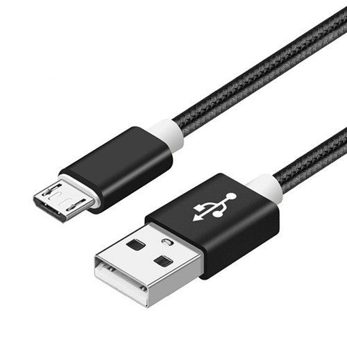 Compatible avec Apple, câble de données en nylon tressé V8