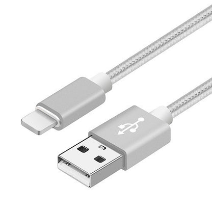 Compatible avec Apple, câble de données en nylon tressé V8