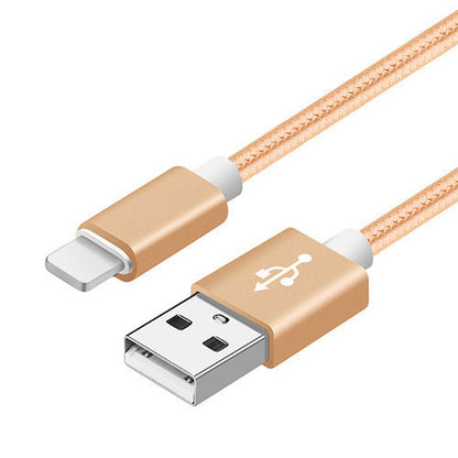 Compatible avec Apple, câble de données en nylon tressé V8