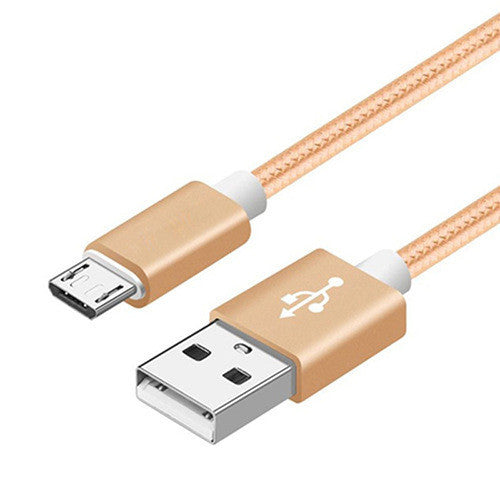 Compatible avec Apple, câble de données en nylon tressé V8