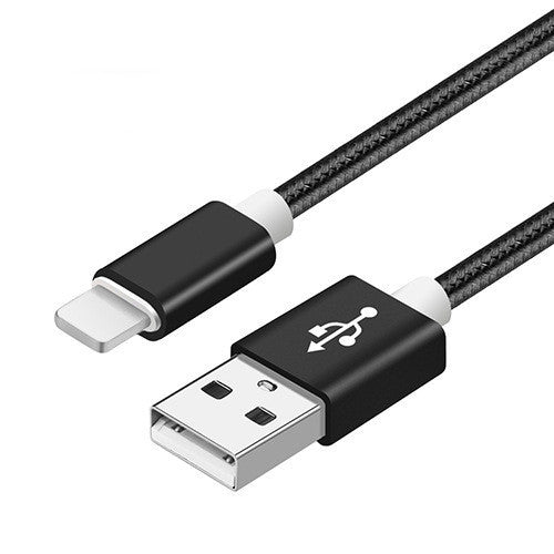 Compatible avec Apple, câble de données en nylon tressé V8
