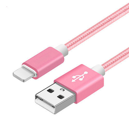Compatible avec Apple, câble de données en nylon tressé V8