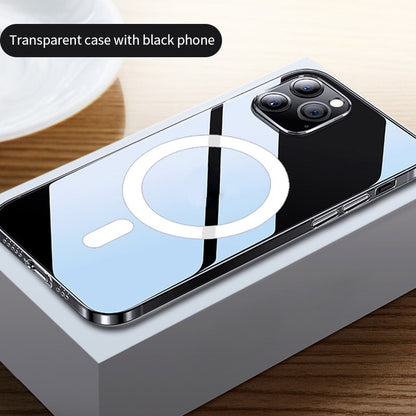 Étui de téléphone magnétique transparent anti-chute (12 pièces)