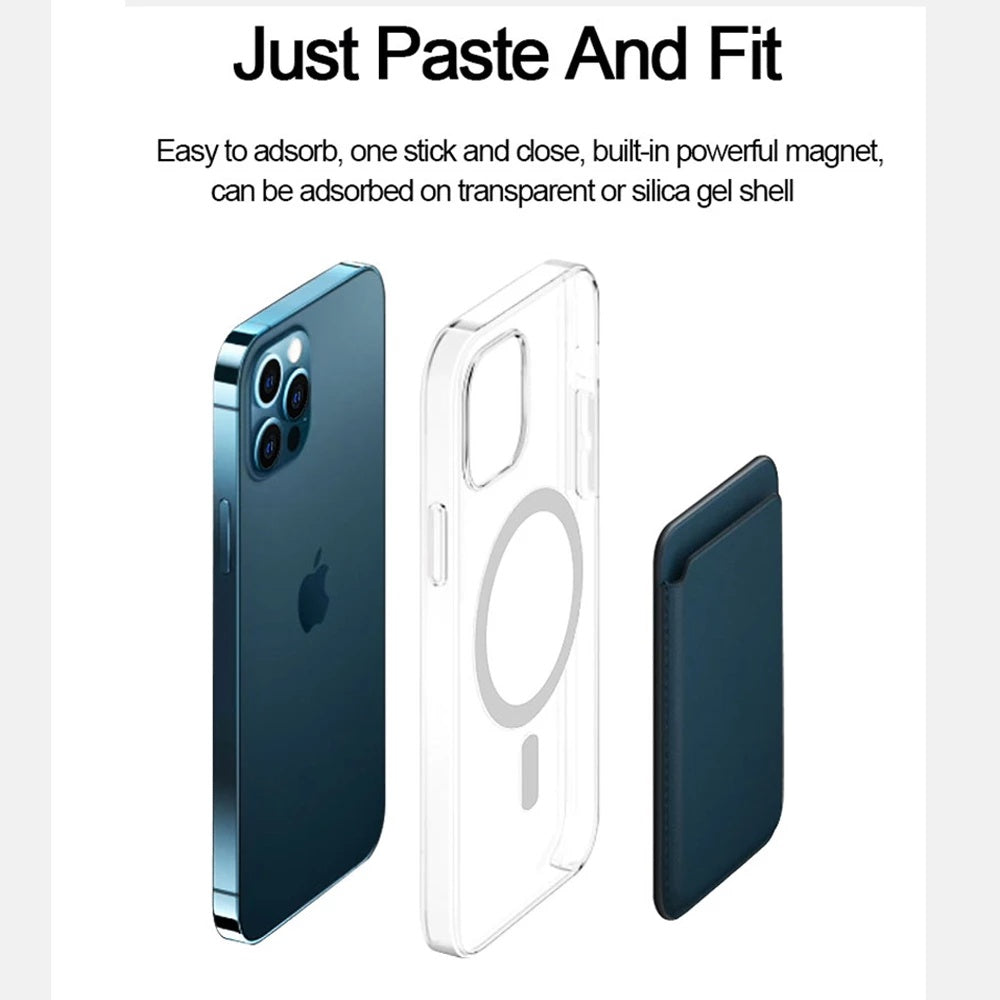 Étui de téléphone magnétique transparent anti-chute (12 pièces)