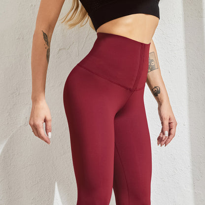 Leggings de sport sexy et slim pour femme, noirs - LUXARAH