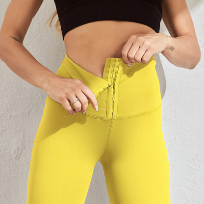 Leggings de sport sexy et slim pour femme, noirs - LUXARAH