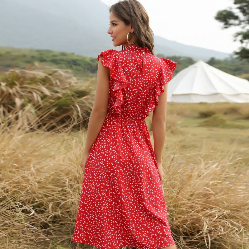 Robe longue d'été en mousseline de soie - LUXARAH