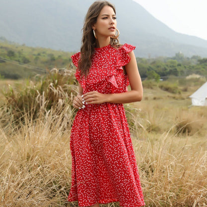 Robe longue d'été en mousseline de soie - LUXARAH