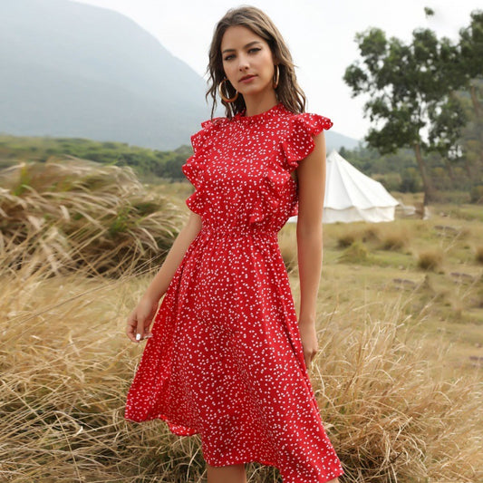Robe longue d'été en mousseline de soie - LUXARAH