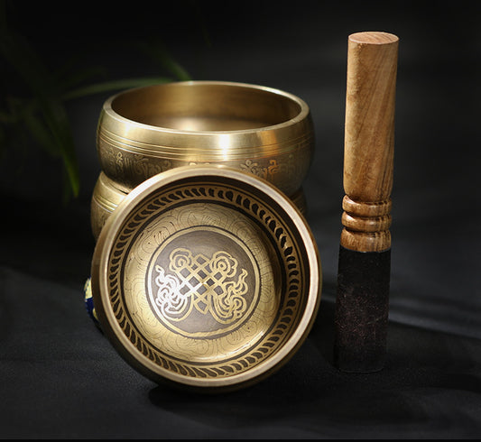 Bol chantant de méditation pour le yoga, bol sonore de Bouddha fait main - LUXARAH