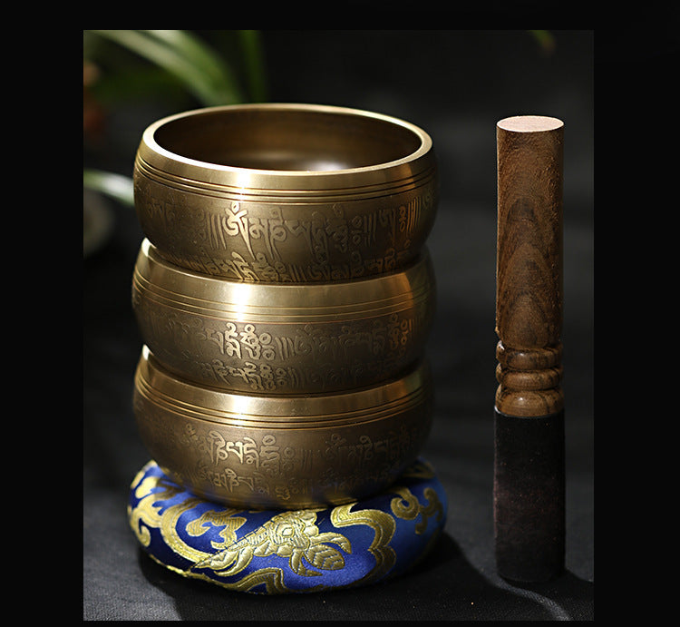 Bol chantant de méditation pour le yoga, bol sonore de Bouddha fait main - LUXARAH