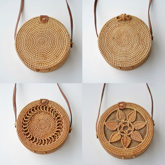 Sac tissé en rotin rétro à la mode - LUXARAH