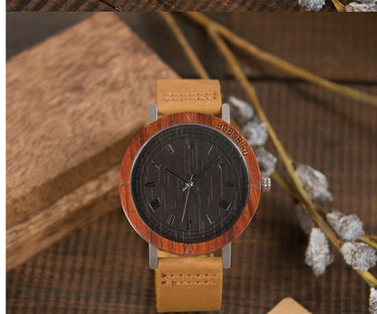 Montre en bois de bambou
