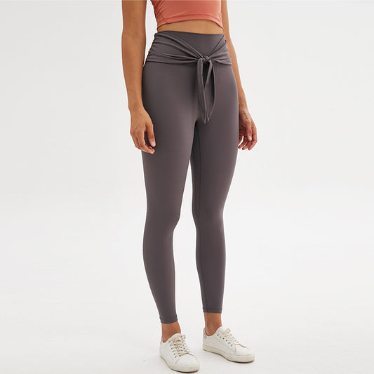 Pantalon de yoga legging à neuf points avec bretelles - LUXARAH